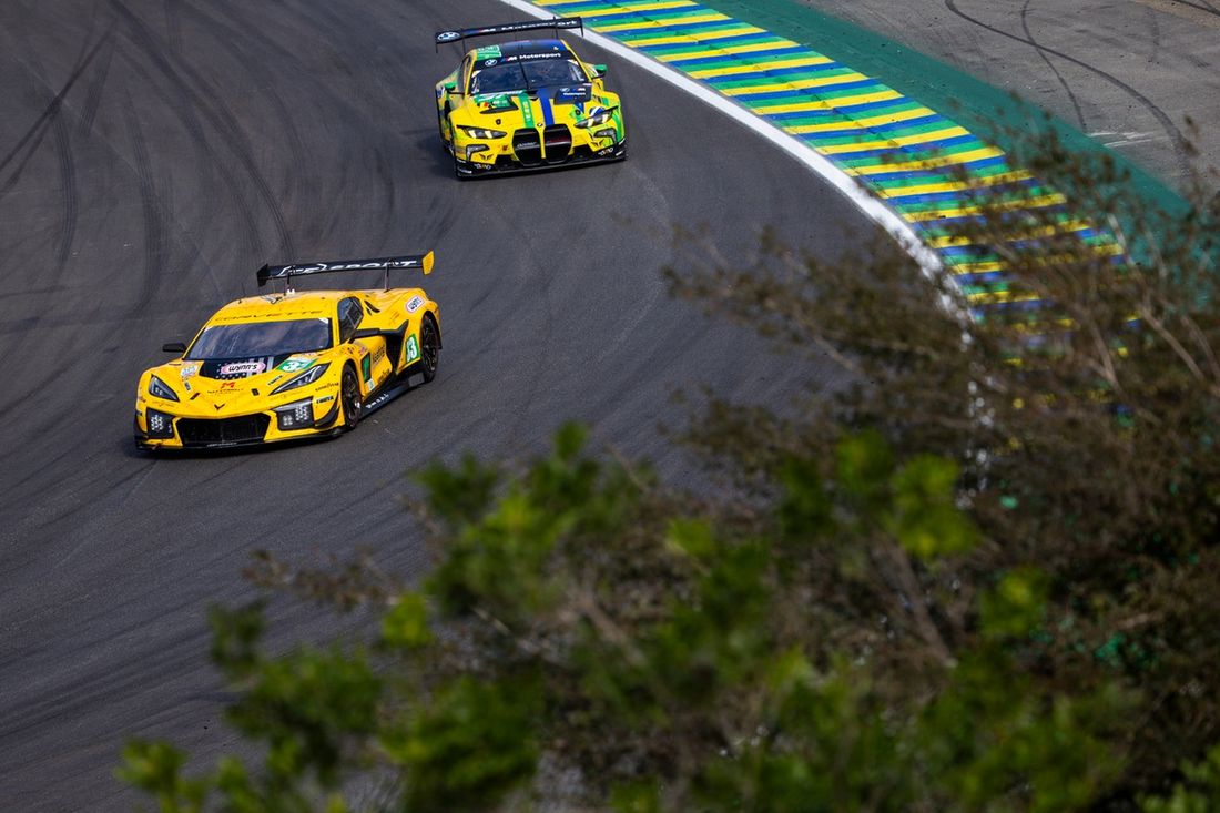 #33 TF Sport Corvette Z06 LMGT3.R: Ben Keating, Jonny Edgar, Daniel Juncadella, #31 The Bend Team WRT BMW M4 LMGT3: Yasser Shahin, Timur Boguslavskiy, Augusto Farfus