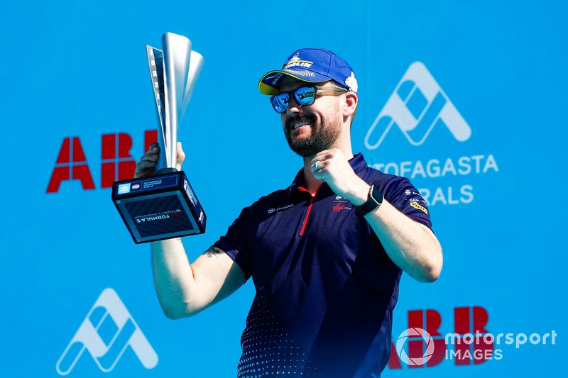 Leon Price, Team, Sporting manager, Envision Virgin Racing, celebrates on the podium