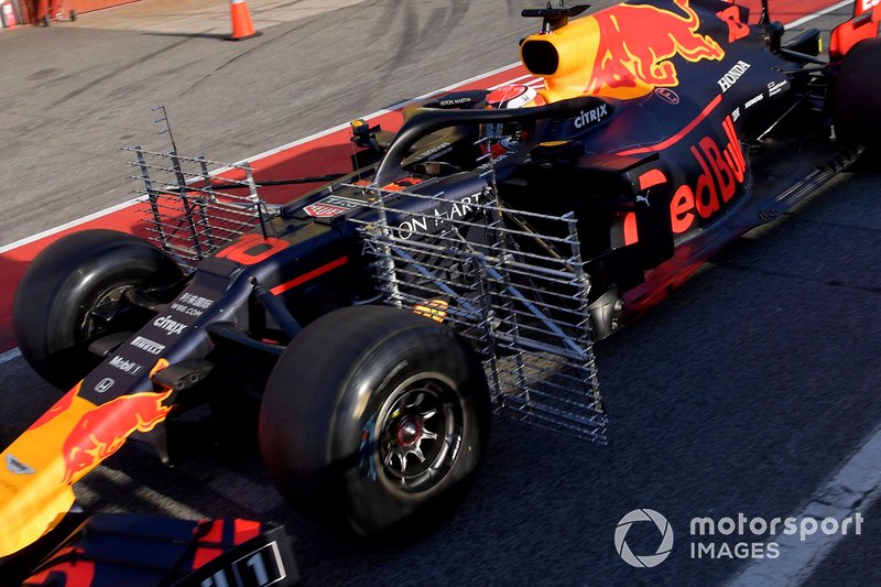 Pierre Gasly, Red Bull Racing RB15 avec des capteurs aérodynamiques