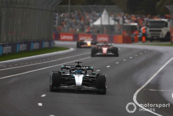 Charles Leclerc, Ferrari, George Russell, Mercedes