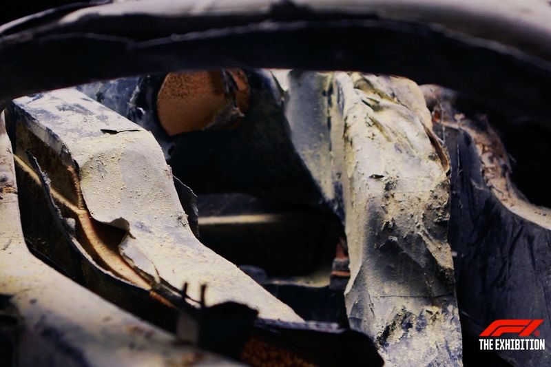 El coche de Romain Grosjean de su accidente de 2020