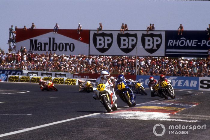 Kevin Schwantz, Team Pepsi Suzuki leads