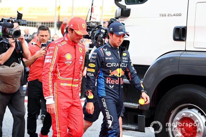 Carlos Sainz, Scuderia Ferrari, Sergio Pérez, Red Bull Racing 