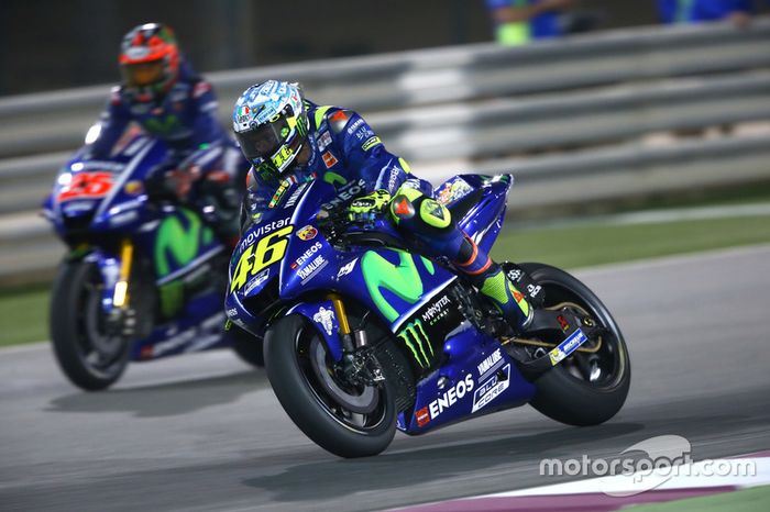 Valentino Rossi, Yamaha Factory Racing; Maverick Viñales, Yamaha Factory Racing