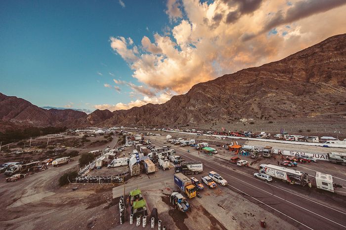 El vivac del Rally Dakar 2017 en San Juan, Argentina