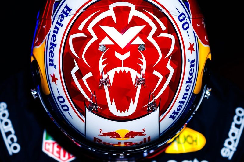 Casque de Max Verstappen, Red Bull Racing 