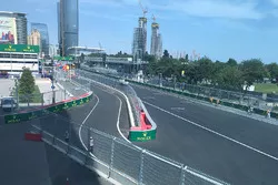 Pit lane entry