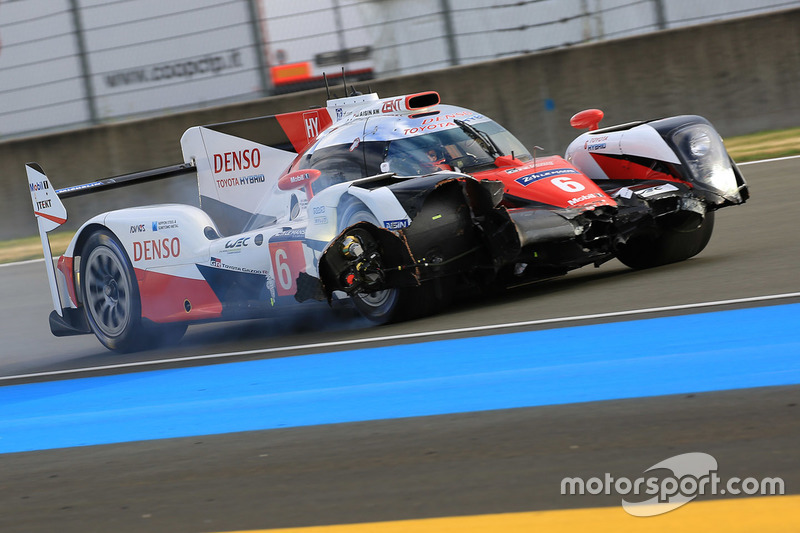 Unfall: #6 Toyota Racing, Toyota TS050 Hybrid