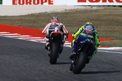 Dani Pedrosa, Repsol Honda Team; Valentino Rossi, Yamaha Factory Racing