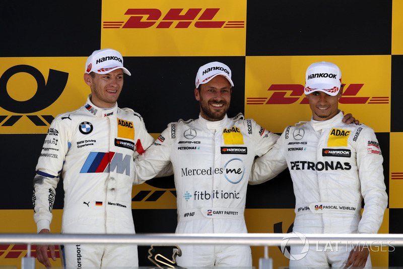 Podio: Gary Paffett Mercedes-AMG Team HWA, Marco Wittmann, BMW Team RMG, Pascal Wehrlein, Mercedes-AMG Team HWA