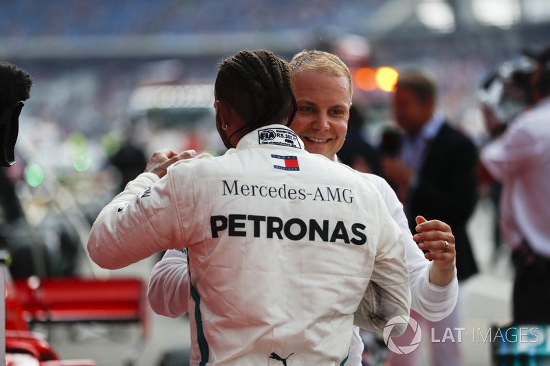 Race winner Lewis Hamilton, Mercedes AMG F1, Valtteri Bottas, Mercedes AMG F1,