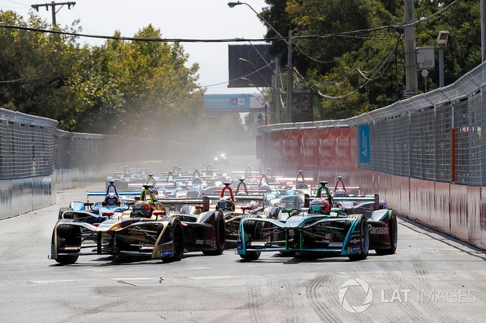 Jean-Eric Vergne, Techeetah Nelson Piquet Jr., Jaguar Racing, Andre Lotterer, Techeetah