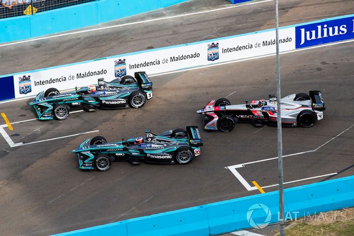 Nelson Piquet Jr., Jaguar Racing, Mitch Evans, Jaguar Racing & Edoardo Mortara, Venturi Formula E Team