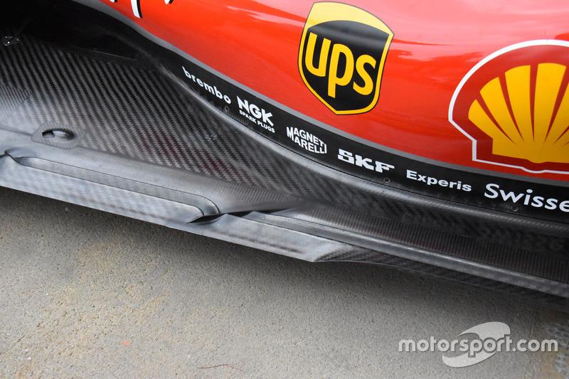 Край днища Ferrari SF71H