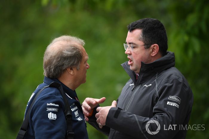 Robert Fernley y Eric Boullier, ex director de McLaren Racing