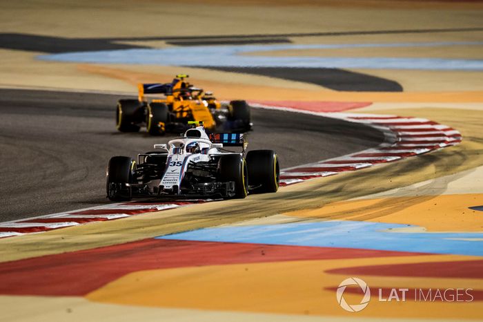 Sergey Sirotkin, Williams FW41 Mercedes, Stoffel Vandoorne, McLaren MCL33 Renault
