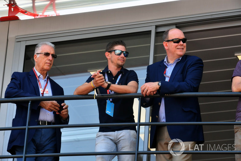 Piero Lardi Ferrari, Vice Presidente Ferrari, Casey Stoner e HSH Principe Alberto di Monaco