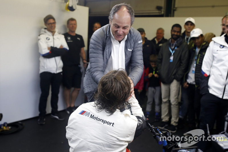 Alex Zanardi, BMW Team RMR con Gerhard Berger, ITR Presidente