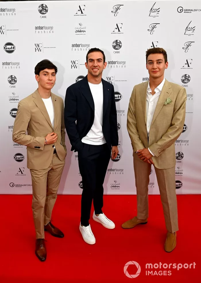 Jack Aitken, Nicholas Latifi, Williams, and George Russell, Williams 