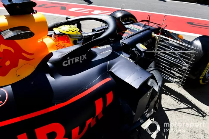 Max Verstappen, Red Bull Racing RB15 con sensores