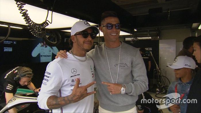 Cristiano Ronaldo dan Lewis Hamilton