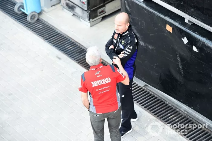Davide Tardozzi, Team manager Ducati Team, Massimo Meregalli, Team manager Yamaha Factoy Racing