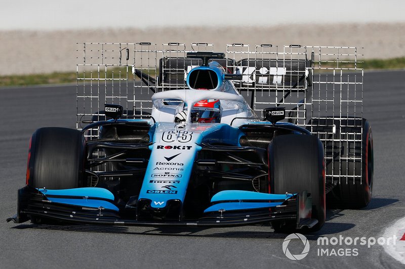 George Russell, Williams FW42, con sensori aerodinamici