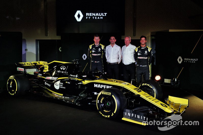 Даніель Ріккардо, Renault Sport F1 Team, Ніко Хюлькенберг, Renault Sport F1 Team, Сіріль Абітбуль, Керівний директор Renault Sport F1, Жером Стролль, Renault Sport F1 President
