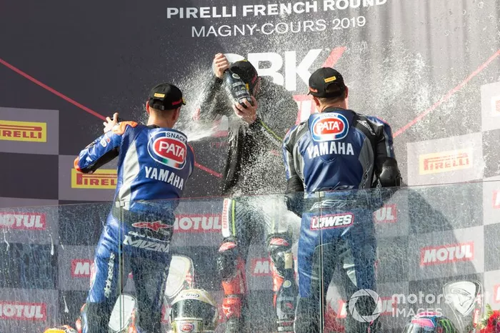 Michael van der Mark, Pata Yamaha, Jonathan Rea, Kawasaki Racing Team, Alex Lowes, Pata Yamaha