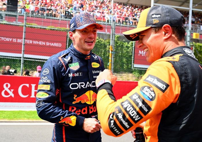 Lando Norris, McLaren, Max Verstappen, Red Bull Racing