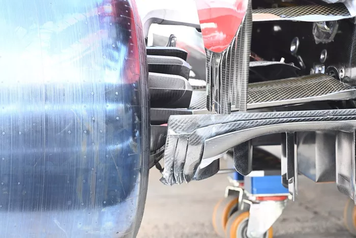Detalle del difusor del Alfa Romeo Racing C39