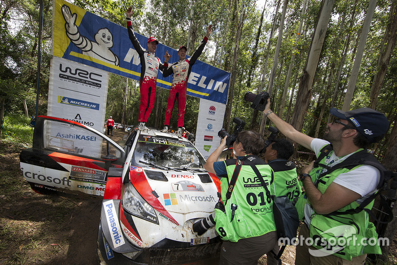 Winners Jari-Matti Latvala, Miikka Anttila, Toyota Yaris WRC, Toyota Gazoo Racing