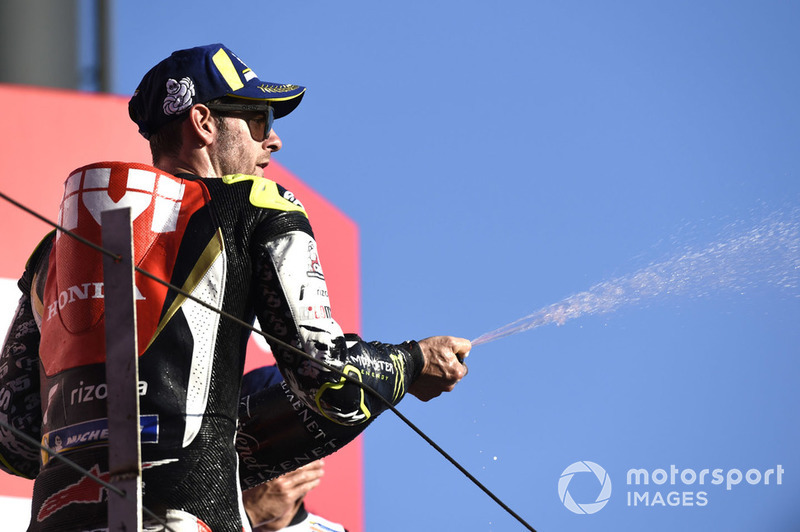 Подіум: друге місце Кел Кратчлоу, Team LCR Honda