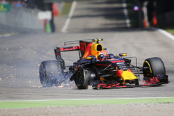 Reifenschaden: Max Verstappen, Red Bull Racing RB13