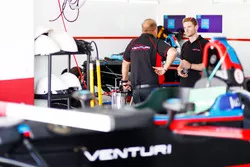 Maro Engel in the Venturi garage
