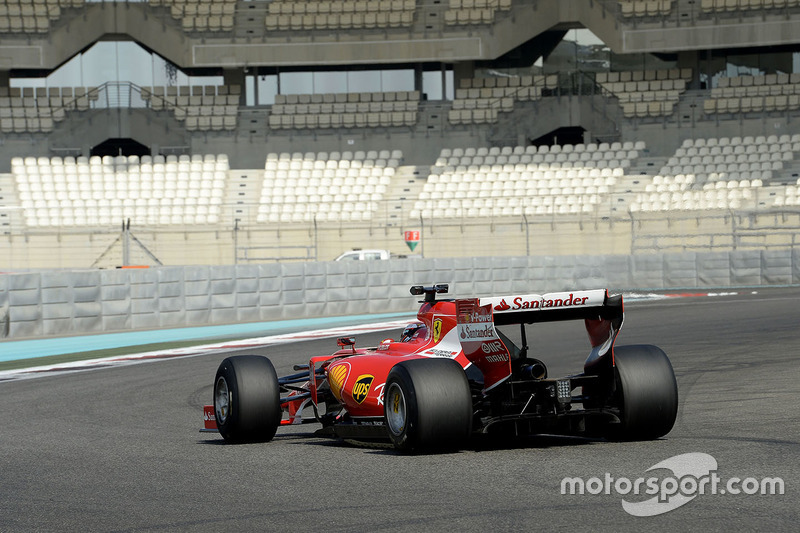 Kimi Raikkonen, Ferrari prueba los nuevos neumáticos Pirelli de 2017