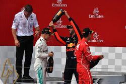 Sebastian Vettel, Ferrari, Valtteri Bottas, Mercedes AMG F1, Daniel Ricciardo, Red Bull Racing celeb