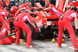 Ferrari SF71H, prove di pit stop