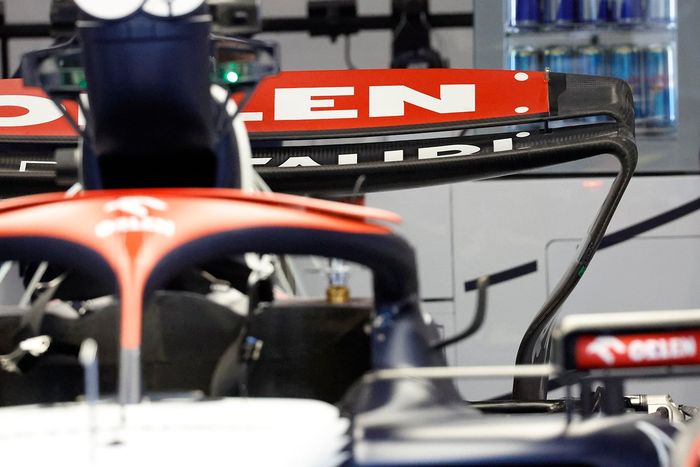 Detalle de la parte trasera del AlphaTauri AT04