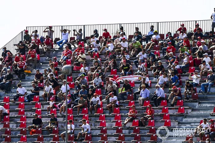 Fans en las tribunas