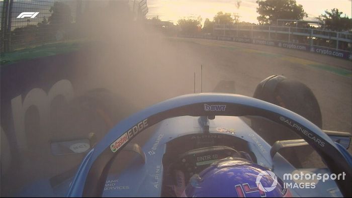 Accidente de Alonso en clasificación