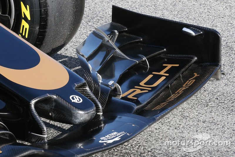 Haas F1 Team detalle técnico de la nariz