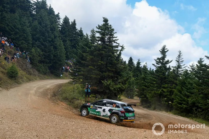 Gus Greensmith, Jonas Andersson, Skoda Fabia RS Rally2
