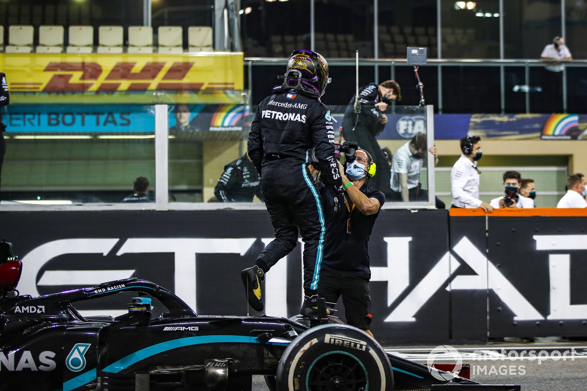 Hamilton concedes that he was still affected by COVID during his comeback race at Abu Dhabi in 2020, where he finished an off-colour third 