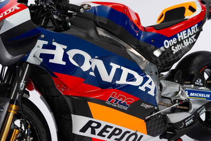 Carrocería de la RC213V del equipo Repsol Honda 
