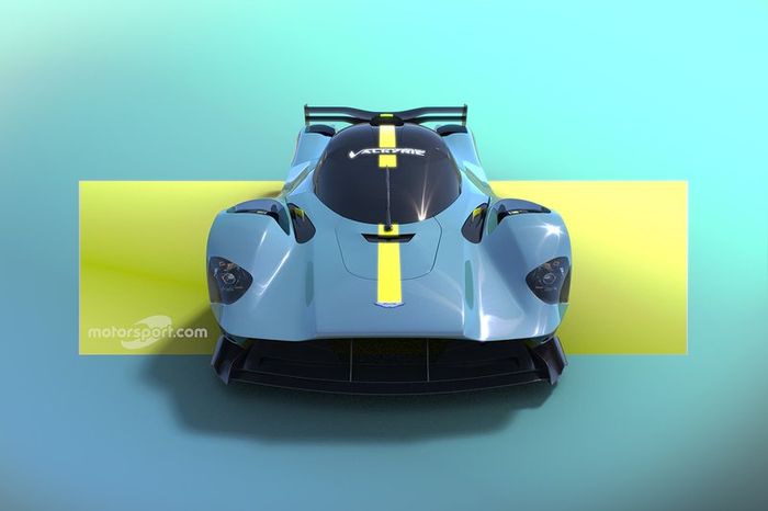 Render de Motorsport Network del hipercoche basado en el Aston Martin Valyrie 