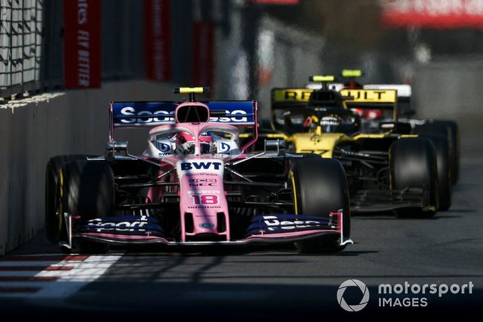 Lance Stroll, Racing Point RP19, Nico Hulkenberg, Renault R.S. 19