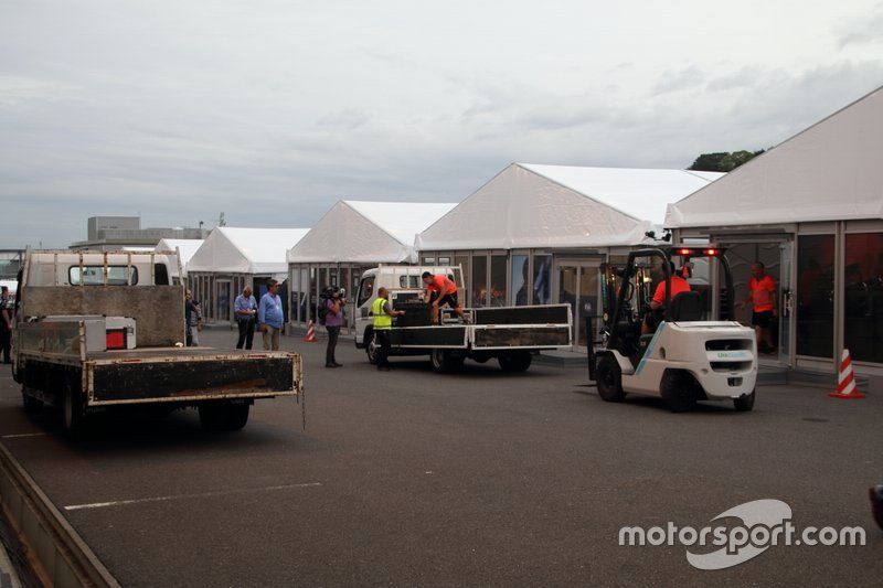 El circuito de Suzuka se prepara para la llegada del tifón Hagibis