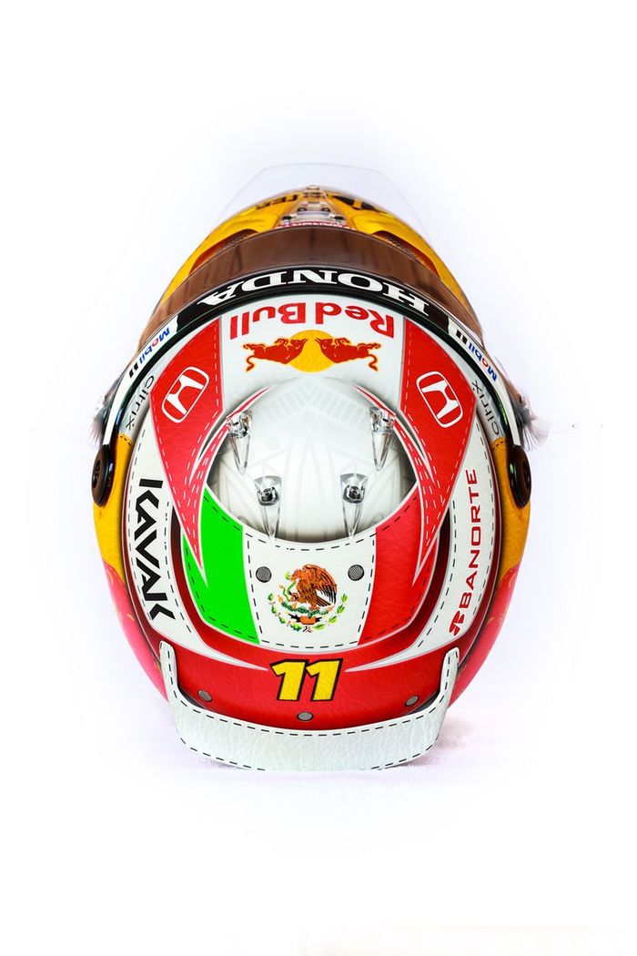 El casco de Sergio Pérez, Red Bull Racing