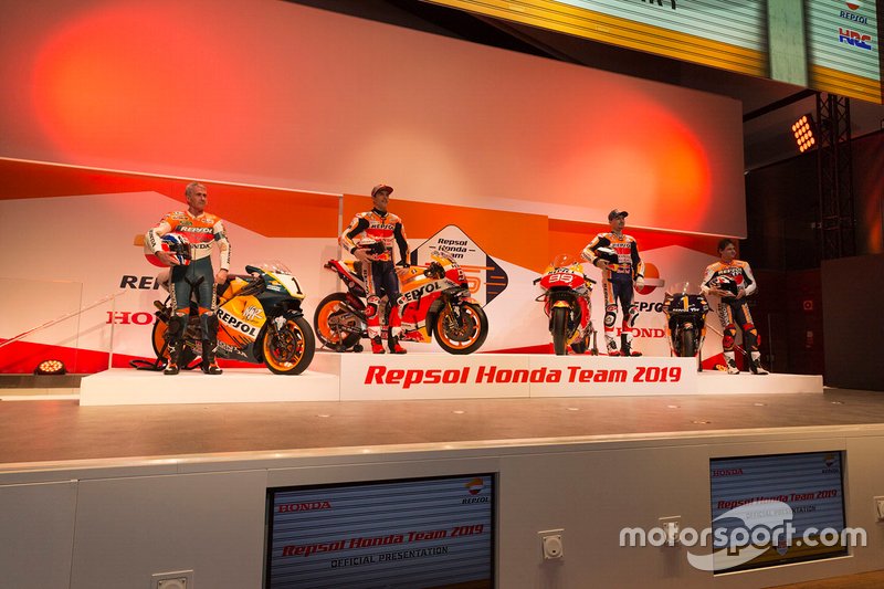Mick Doohan, Álex Crivillé, Marc Márquez et Jorge Lorenzo